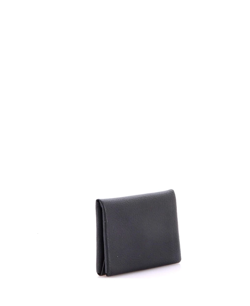 Pre-Owned HERMES Calvi Duo Card Holder Chevre Mysore