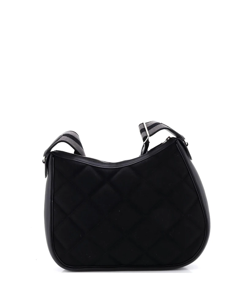 Pre-Owned HERMES Horseback Shoulder Bag Woolycot Canvas and Leather