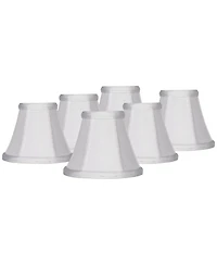 Springcrest Imperial Set of 6 Empire Chandelier Lamp Shades with Candelabra Clip-On Fitting