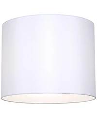 Springcrest Set of 2 Drum Lamp Shades Medium 14" Top x 14" Bottom x 11" High Spider with Replacement Harp and Finial Fitting