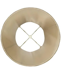 Springcrest Set of 2 Bell Print Lamp Brocade Large 10" Top x 17" Bottom x 11" High Spider Harp and Finial Fitting