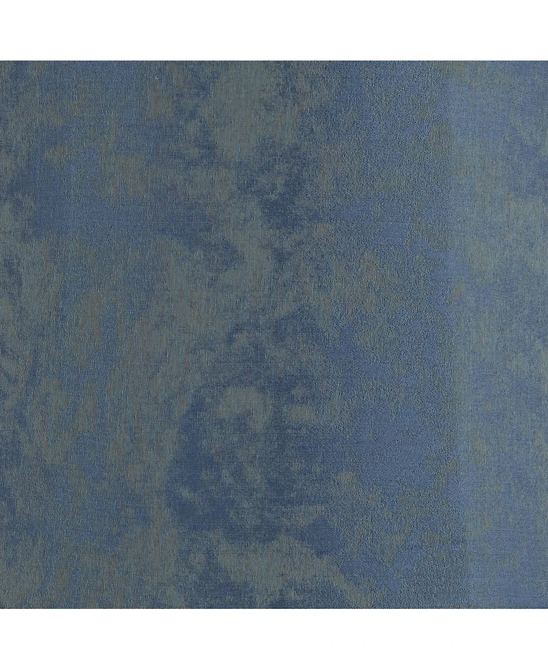 Springcrest Nagano 14" Top x 16" Bottom x 11 1/2" High x 11 1/2" Slant Print Lamp Shade Blue Drum Softback Washer Harp Finial