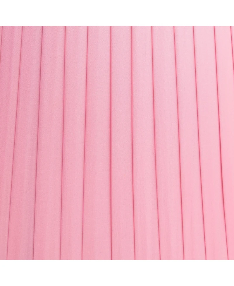 Springcrest 14" Top x 17" Bottom x 11" High x 11" Slant Lamp Shade Replacement Large Bright Empire Pleated Spider Harp Finial