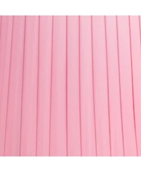 Springcrest 14" Top x 17" Bottom x 11" High x 11" Slant Lamp Shade Replacement Large Bright Empire Pleated Spider Harp Finial