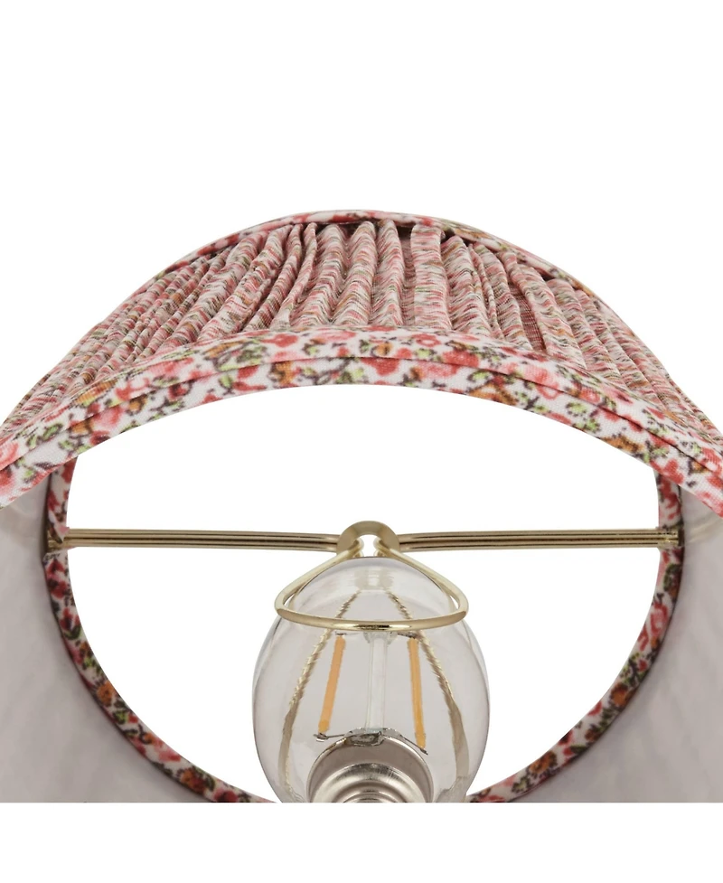 Springcrest Slant Lamp Shade Replacement Set of 8 Shirred Pleated Clip On