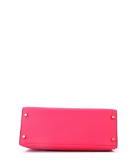 Pre-Owned HERMES Kelly 28 Handbag Pink Epsom with Gold Hardware