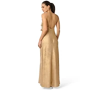 Adrianna Women's Cowl Neck Long Dress