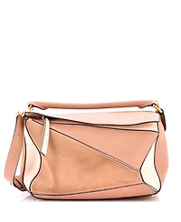 Pre-Owned Loewe Small Puzzle Bag Leather and Suede