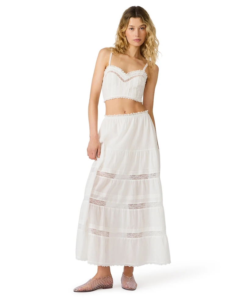 Steve Madden Women's Elisse Sweetheart Neck Top