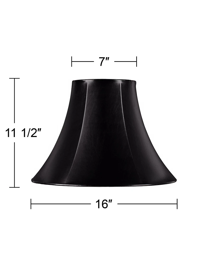 Springcrest Set of 2 Bell Lamp Shades High Spider Replacement Harp and Finial Fitting