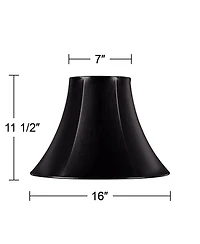 Springcrest Set of 2 Bell Lamp Shades High Spider Replacement Harp and Finial Fitting