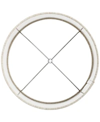 Springcrest Set of 2 Drum Lamp Shades Gold Silver Weave Medium Spider with Harp and Finial Fitting