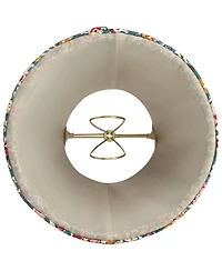 Springcrest Slant Print Lamp Shade Replacement Set of Multi-Color Pleated Clip On Candelabra