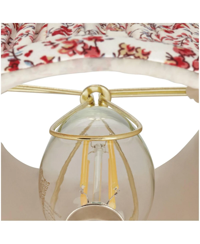 Springcrest Nelle 3 1/2" Top " Bottom 5" High 5" Slant Print Lamp Shade Replacement Set of Floral Clip On Candelabra