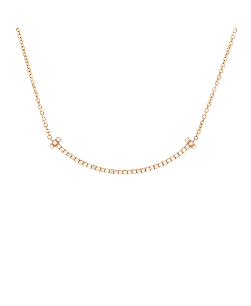 Pre-Owned Tiffany & Co T Smile Pendant Necklace