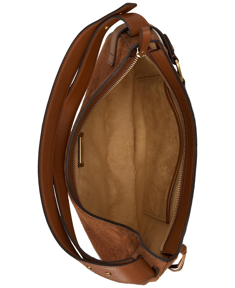 Lauren Ralph Lauren Whipstitched Medium Tasha Shoulder Handbag