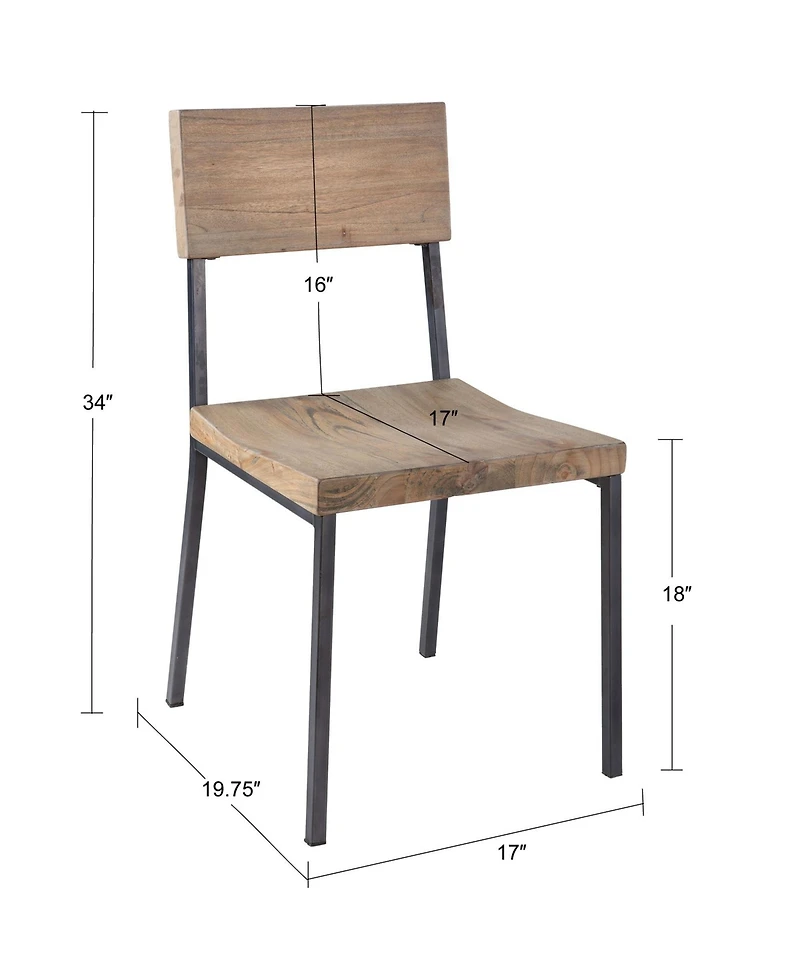 Ink+Ivy Tacoma 34" Dining Chair (Set of 2)
