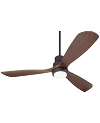 Casa Vieja 52" Delta-Wing Dc Modern Indoor Outdoor Ceiling Fan with Led Light Remote Control