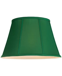 Springcrest 11" Top x 17" Bottom x 11" High x 11" Slant Lamp Shade Replacement Large Drum Empire Spider Harp Finial