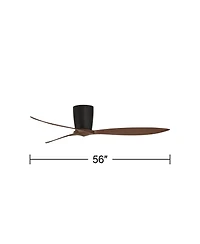 Casa Vieja 56" Tre Indoor-Outdoor Hugger Ceiling Fan