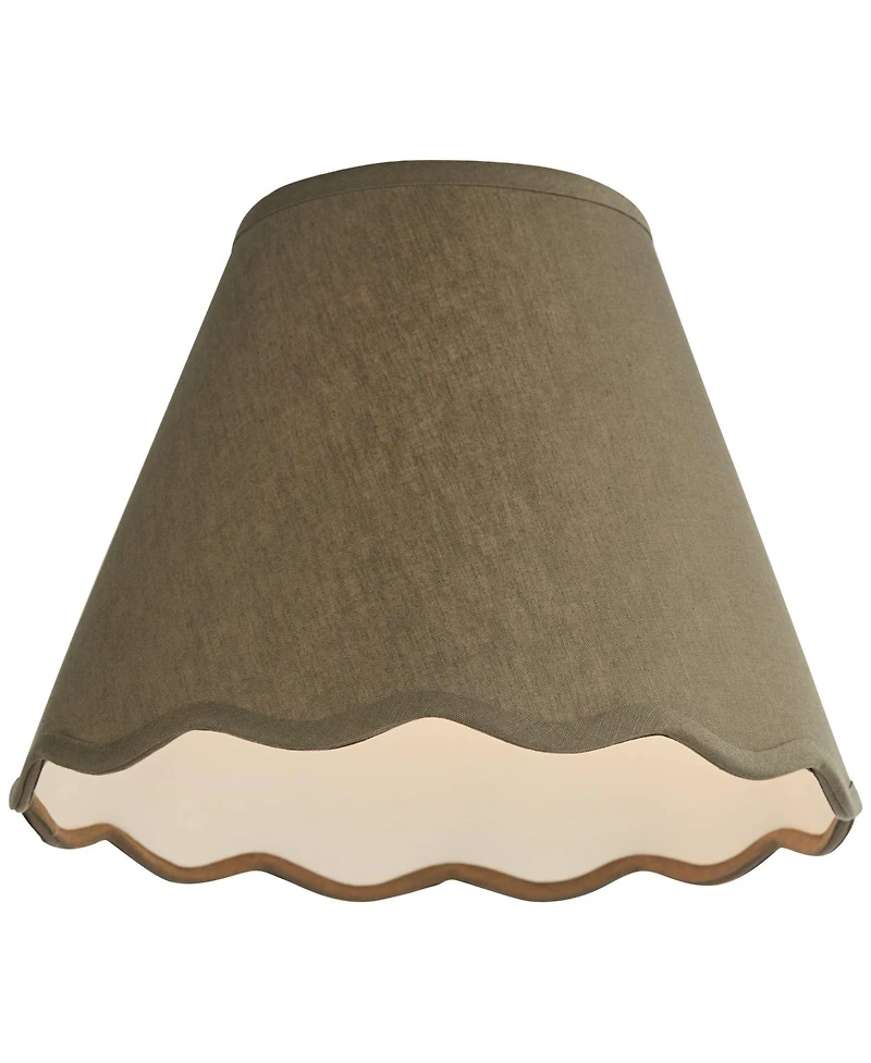 Springcrest Sage Scallop Empire Shade 6x12x9.5x9 (Spider)