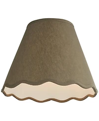 Springcrest Sage Scallop Empire Shade 6x12x9.5x9 (Spider)