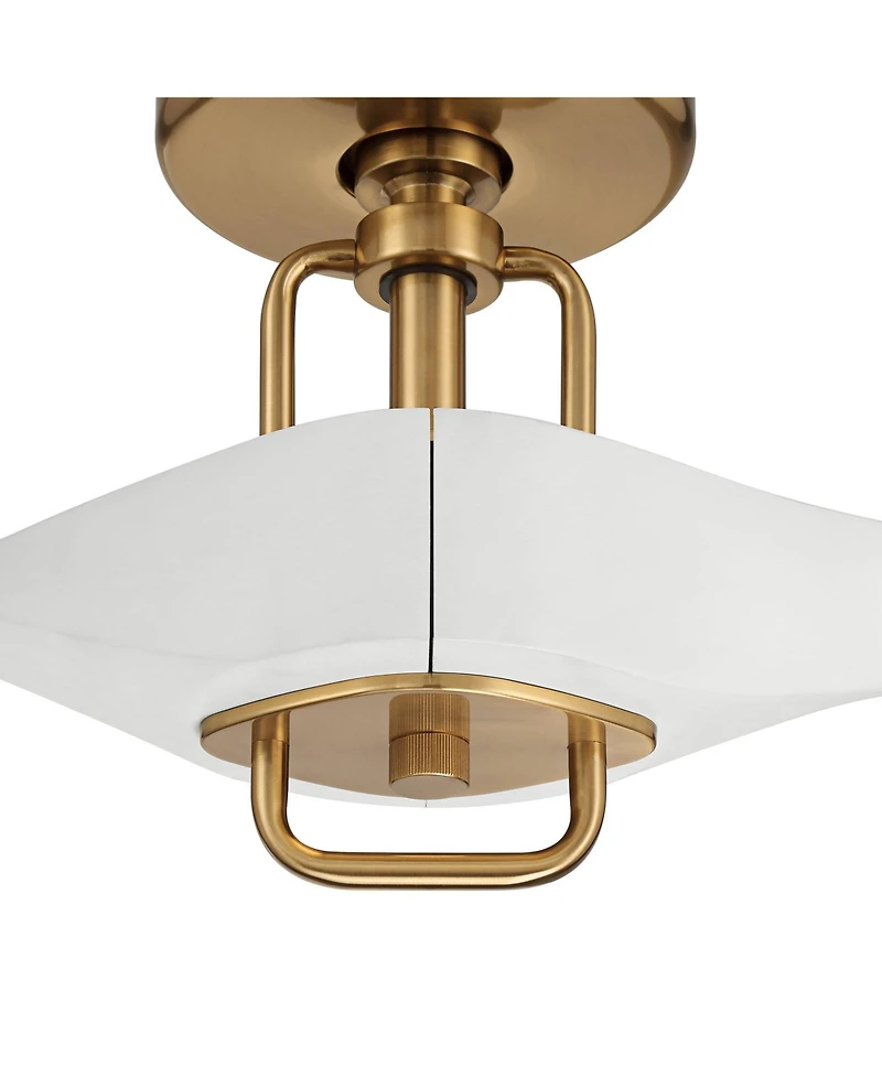 Casa Vieja 56" Longbow Brass Indoor/Outdoor Ceiling Fan