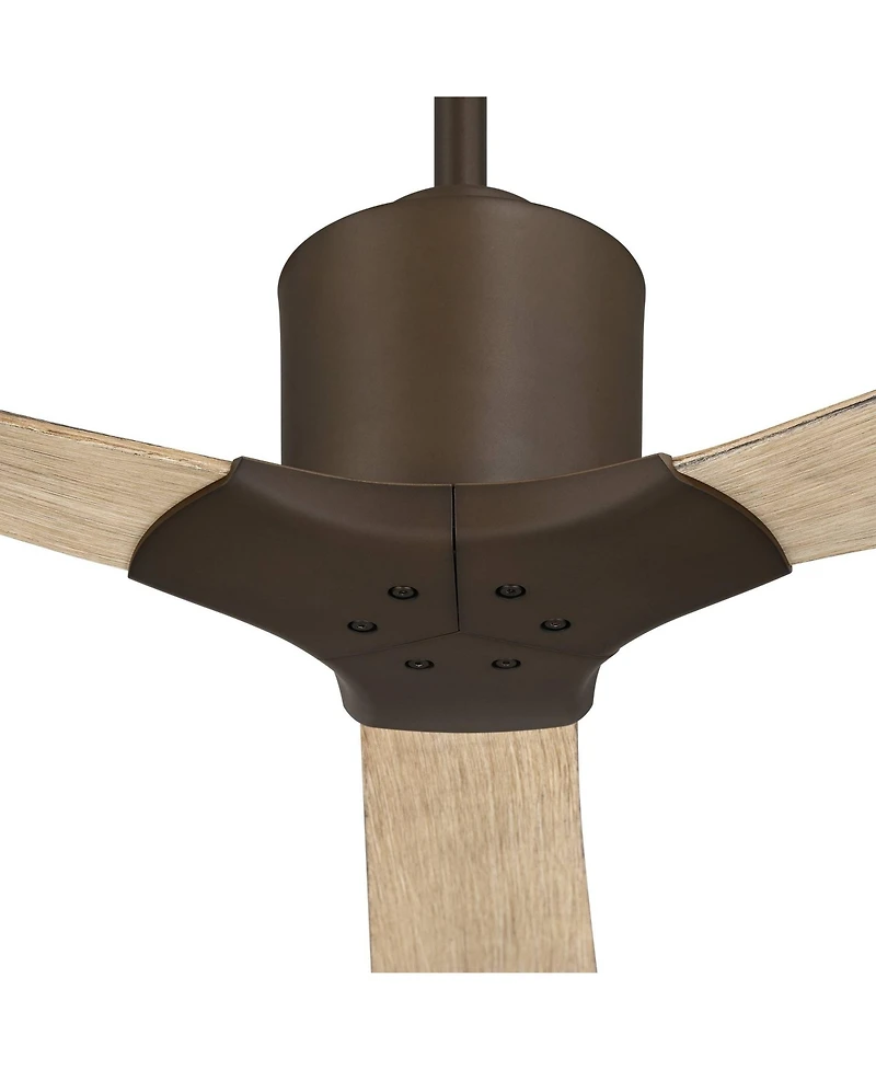 Casa Vieja 60" Lume Oak Damp Ceiling Fan with Remote