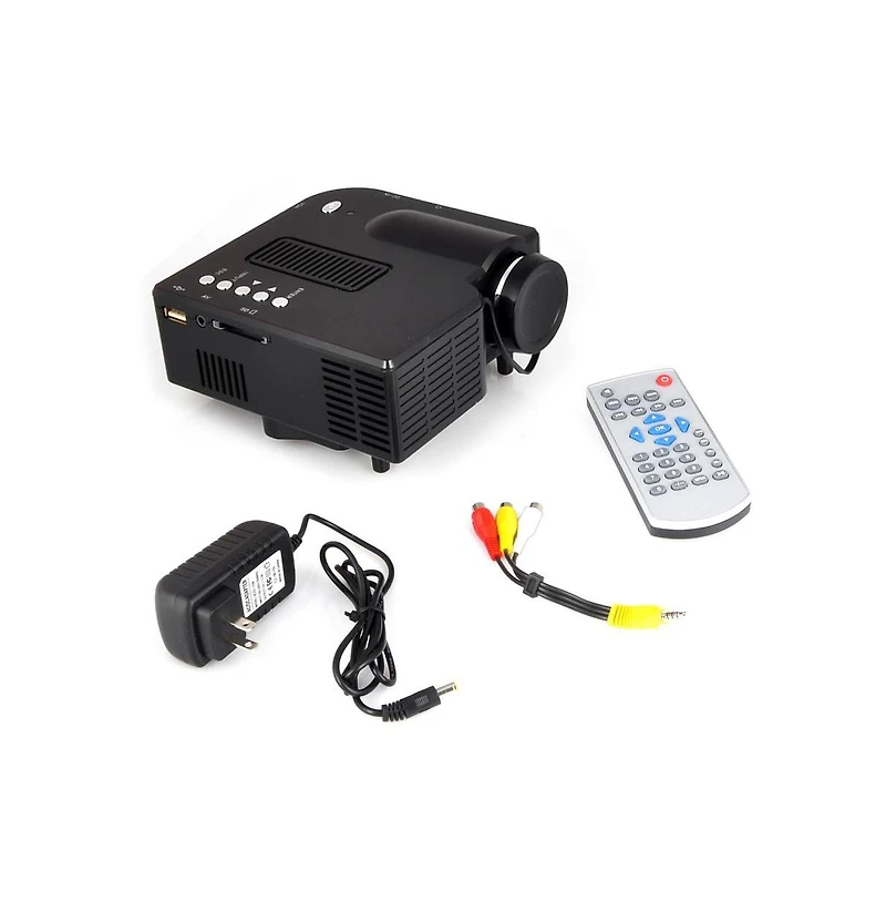 Pyle Full Hd 1080p Mini Portable Pocket Video and Cinema Home Theater Projector-Built-in Stereo Speaker