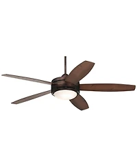 Casa Vieja 60" Province Bronze Led Fan 12-In Rod for 10-Ft Ceiling with Remote