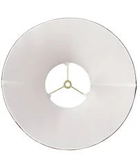 Springcrest Collection Set of 2 Bell Lamp Shades Small 5" Top x 12" Bottom x 9" Slant x 8.5" High Spider Replacement Harp and Finial Fitting