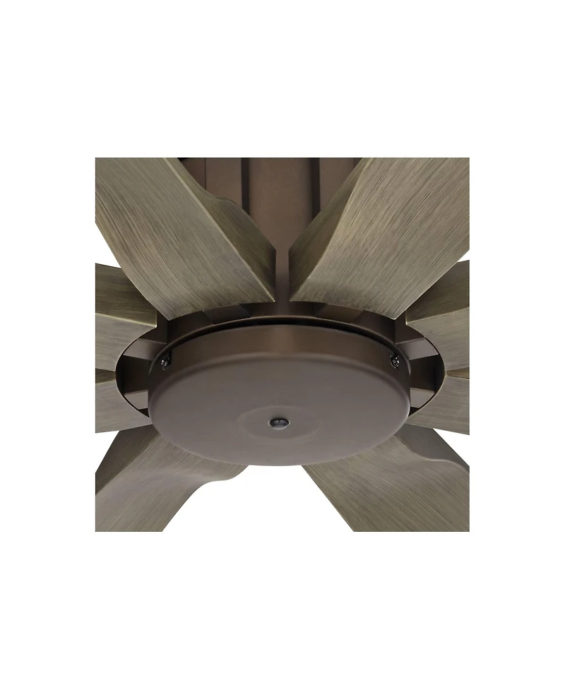 Possini Euro Design 70" Defender Industrial Rustic Indoor Outdoor Ceiling Fan Remote