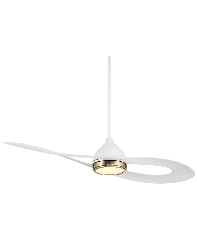 Possini Euro Design 52" Possini Euro Obi Cct Led Damp Ceiling Fan with Remote