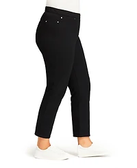 Avenue Women's Tapered Knit Pull On Jean