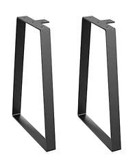 Gouun Trapezoid Steel Table Legs Set of 2, 400 lbs Capacity