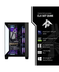 Clx Set Gaming Pc-Liquid Cooled Intel Core Ultra 9 285K 3.7GHz 24-Core, 32GB DDR5, Rtx 5080 16GB GDDR7 Graphics, 2TB Ssd, WiFi, Windows 11 Home