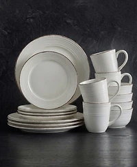 American Atelier Madelyn White 16 Pc Dinnerware Set