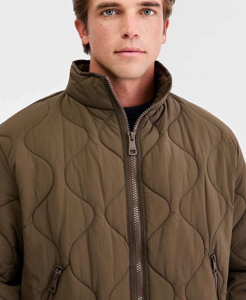 Hugo Boss Men's Quilted Long-Sleeve Jacket