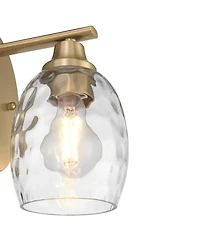 Possini Euro Design Possini Euro Stellan 8 1/2" High Satin Brass Water Glass Wall Sconce