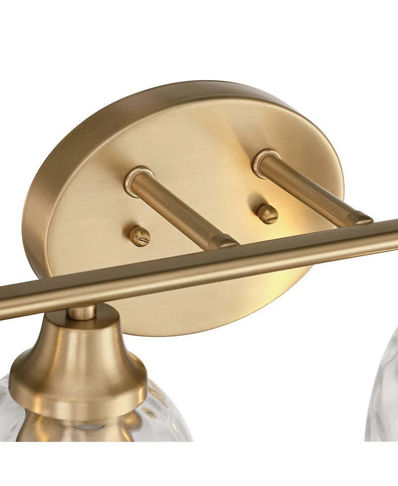 Possini Euro Design Possini Euro Stellan 30 1/2"W Satin Brass 4-Light Bath Vanity Light