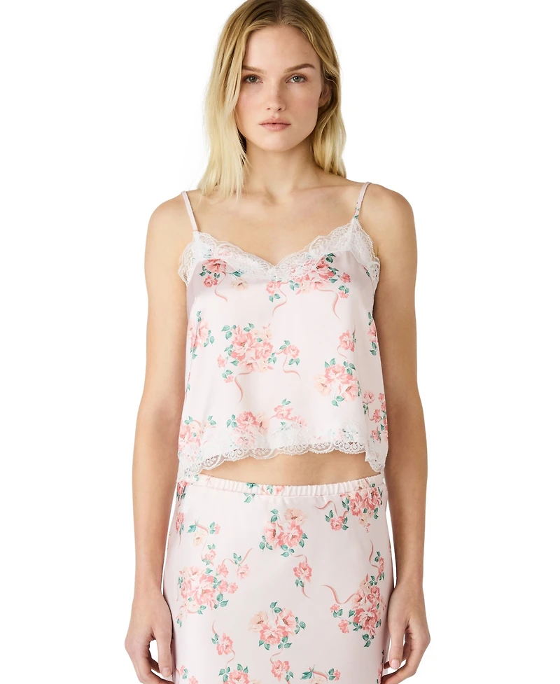 Steve Madden Women's Floral V-Neck Cami Top