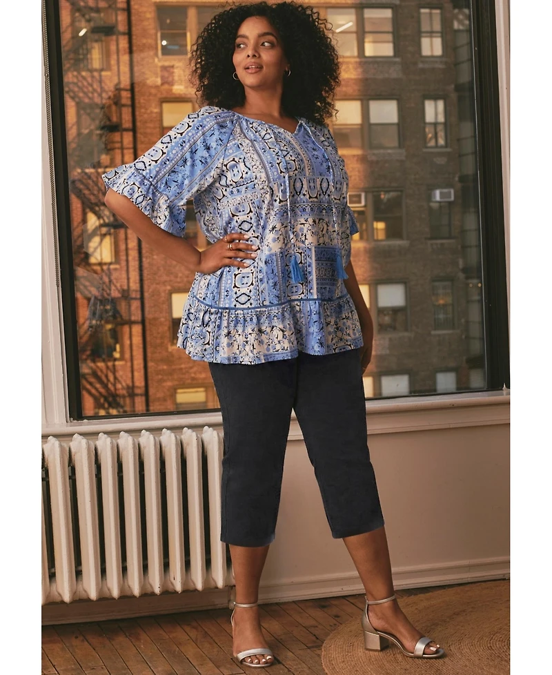 Avenue Women's Butter Denim Straight Crop