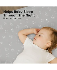 KeaBabies Mini Crib Sheets for Baby Girls, Boys, 2-Pack Soothe Pack and Play Fitted, N Mattress Sheet