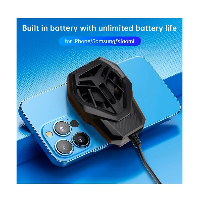 Artudatech Phone Cooler with Clip-On Fan for Gaming and Streaming