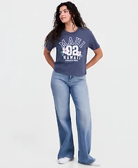 Pretty Rebel Juniors' Maui Graphic Cotton T-Shirt