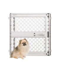 Aronkl Universal Pet Gate 26-42 Wide Tall Plastic Swing Pressure Hardware Mount