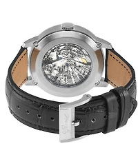 Gevril Men's Mulberry Swiss Automatic Italian Leather Strap Watch