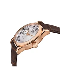 Gevril Men's Madison Swiss Automatic Italian Leather Strap Watch