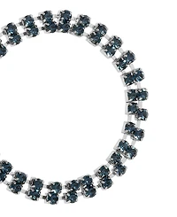 Symbols of Faith Silver Tone Montana Crystal Dove Charm Bracelet