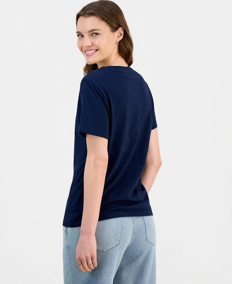 Grayson Threads, The Label Juniors' Bow Graphic-Print Tee